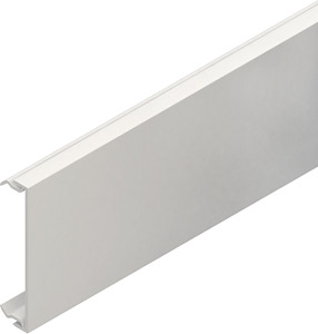 BS-Kanal Oberteil 80mm PVC-hart glatt L 2m lichtgr.
