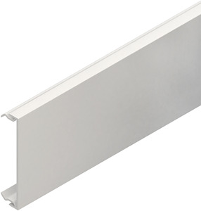 Gerätekanaloberteil 80x2000 mm Kunststoff PVC-hart RAL9016 verkehrsweiß