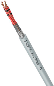 Installationskabel 2x2x0,8mm 100m Ring grau