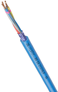 Fernmeldeleitung 2x2x0,8mm 100m Ring blau