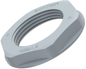 Gegenmutter M12 6-Kant SKINTOP silbergrau
