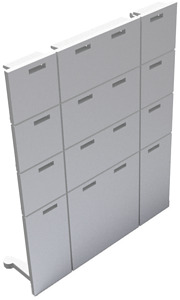 Endstück F2000 40x40...80x100 PS-C RAL7030