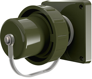 SCHUKO-Anbaugerätest. TM 16A230V m.Bajonettring,Schutzhaube a.Band