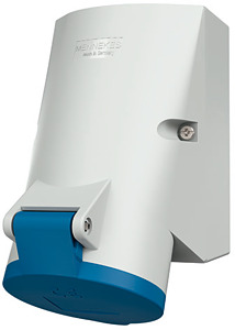 Wanddose 32A 4-polig IP44 HW/VN 9H 230V