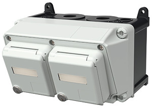 Netzwerkgehäuse 130x225mm AMAXX IP44 2xCepex