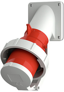 Anbaugerätestecker 4pol. 32A 400-440V m.Klappdeckel