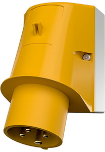 Wandgerätestecker 4pol.16A 110V