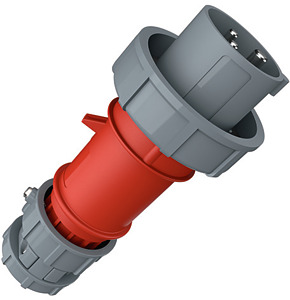 Stecker 3pol.32A 400V PowerTPOP mit Zugentlastung