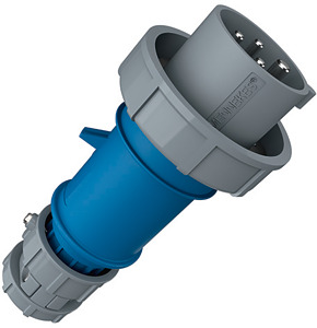 Stecker 4pol.32A 230V PowerTPOP mit Zugentlastung