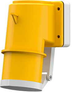 Aufbaugerätestecker 5pol.16A 110V m. Klappdeckel