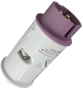 Stecker 3pol.32A m. Kabelknickschutz