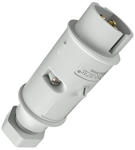 Stecker 3pol.32A12h m. Kabelverschraubung