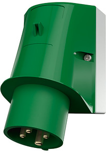 Wandgerätestecker 4pol.16A 50-500V
