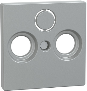 Zentralplatte f.Antennensteckdose aluminium