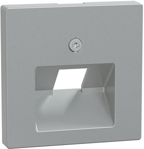 Zentralplatte UAE 1-fach System M aluminium Rutenbeck BTR