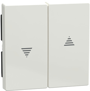 Wippe für Rollladenschalter/Taster System M polarweiss glänzend
