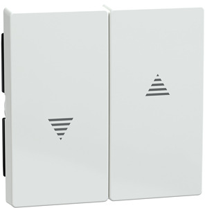 Wippe für Rollladenschalter/Taster System M aktivweiss glänzend