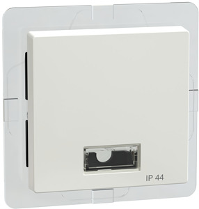 Wippe m.rechteckigem Symbolfenster System M polarweiss glänzend