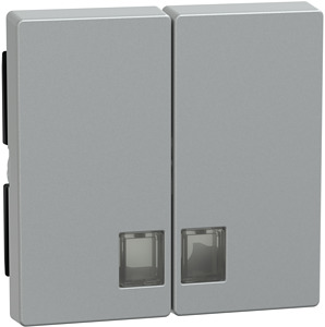 Wippe für Serienschalter System M TPm aluminium Symbolfens.