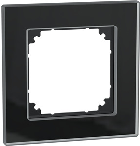 Echtglasrahmen 1-fach M-PLAN onyxschwarz