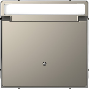 Card-Schalter mit Schriftfeld Nickelmetallic System Design