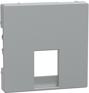 Zentralpl. f. Telefonsteckd.-Eins. RJ11 / RJ12 aluminium