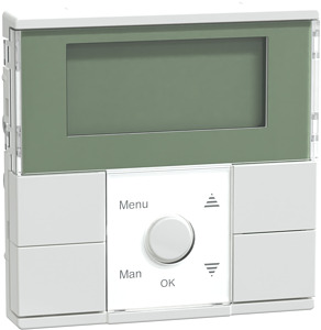 Zeitschaltuhr-Modul Standard, aktiv weiss glänzend, System M