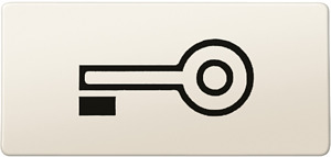 Symbol rechteckig ws/Tür ANTIK / Fläche / Schlagfest / AGRAR