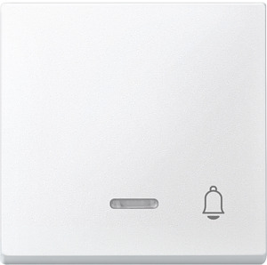 Wippe mit Kontrollfenster System M TPm polarweiss Auf.Klingel