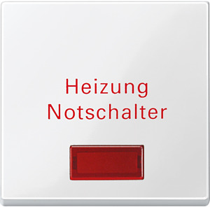 Wippe für Heizungs-Notschalter System M polarweiss