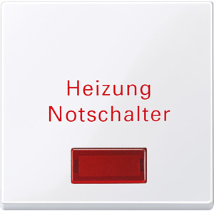 Wippe für Heizungs-Notschalter System M aktivweiss
