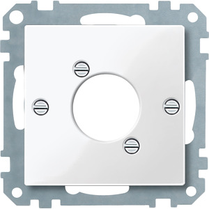 Zentralplatte Audio-Steckverbinder System M polarweiss XLR