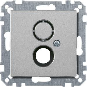 Zentralplatte für BNC/TNC-Buchse aluminium