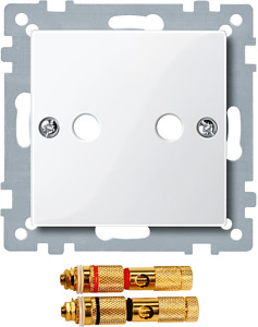 Zentralplatte High-End Lautsprecher System M polarweiss