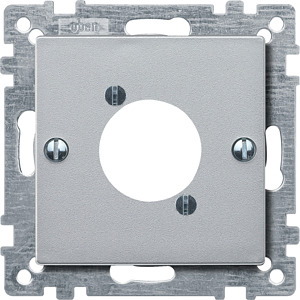 Zentralplatte für Audio-Steckbuchse aluminium