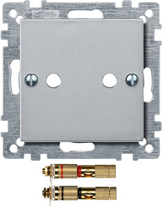 Zentralplatte mit High-End Lautspr. aluminium