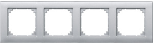Rahmen 4-fach M-PLAN aluminium