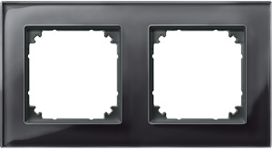 Echtglasrahmen 2-fach M-PLAN onyxschwarz