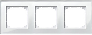 Echtglasrahmen 3-fach M-PLAN brillantweiss