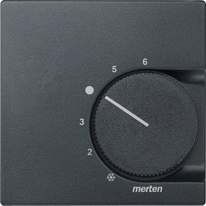 Zentralplatte Raumtemperaturregler System M anthrazit