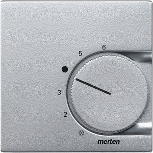 Zentralplatte Raumtemperaturregler System M aluminium