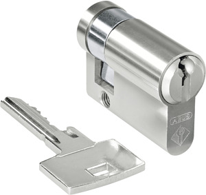 Profilhalbzylinder Mittelposition mit Schlüsselabzug Länge 40mm