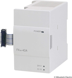 SPS, FX3U Analogausgangsmodul, 16 B it, 4 analoge Ausgänge f. Strom ode
