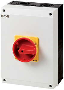 Hauptschalter T5 100A Aufbau 3 Baueinheiten 6-polig NOT-AUS-Funktion