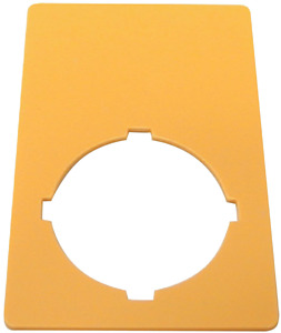 Not-Aus-Schild IP66 Plombierhaube 30x55mm blanko