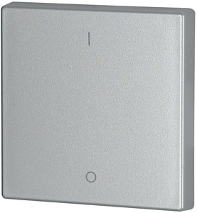 Wippe 1-fach silber glänzend