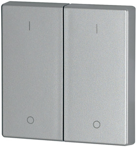 Wippe 2-fach silber glänzend