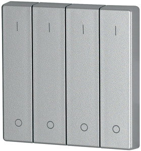Wippe 4-fach silber glänzend