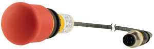 NOT-HALT-/NOT-AUS-Taste, Pilzform, M12A, Klassisch, Zugentriegelung, 38 mm,