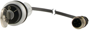 Schlüsseltaste RMQ compact solution rastend 1 S Kabel schwarz mit M12A